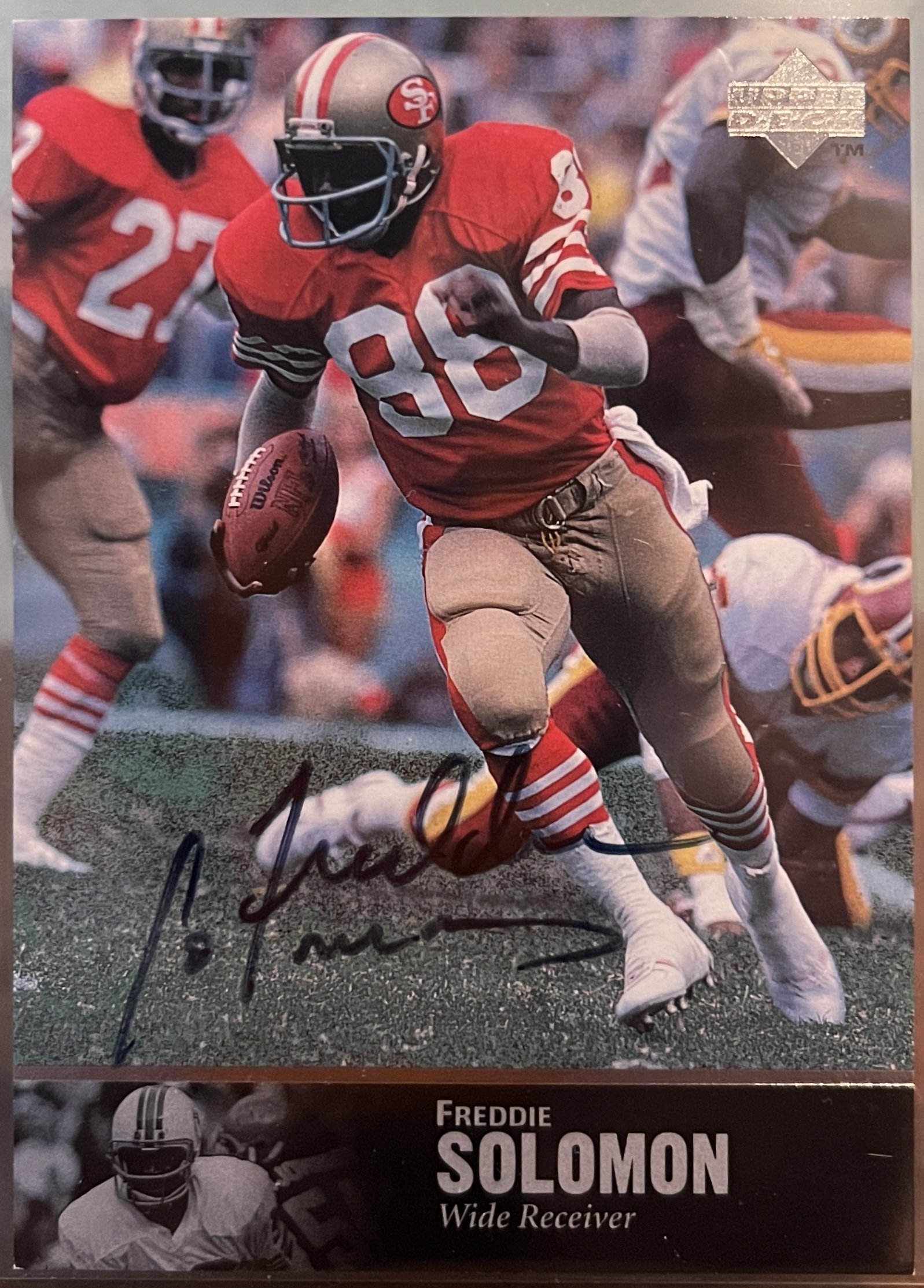 1997 Freddie Solomon #AL-167 AUTOGRAPHED