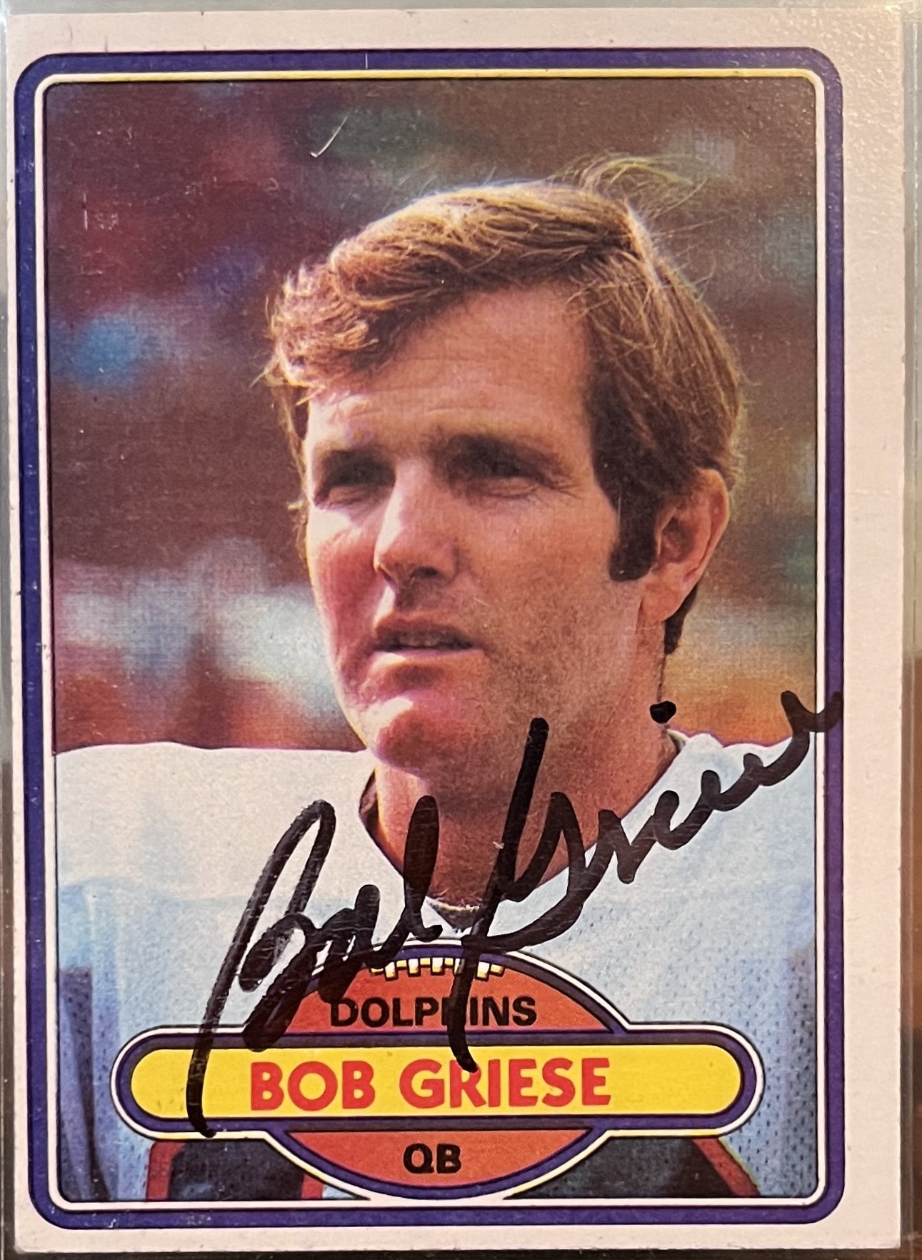 1980 Bob Griese #35 AUTOGRAPHED