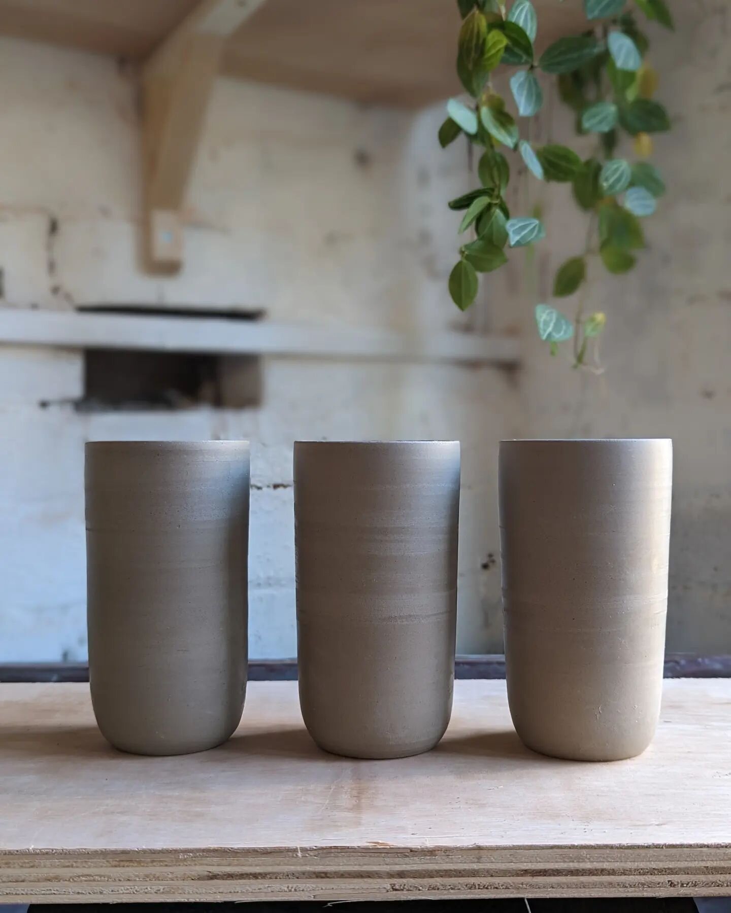 🏺A few new ceramic stoneware tumbler/beaker shapes. I've decided to enhance the curve at the base and make them taller. 

I'm excited to see these glazed in some of my new colours! 

🌝

🐌

#ceramics #clay #beaker #ceramicbeaker #ceramictumbler #tu