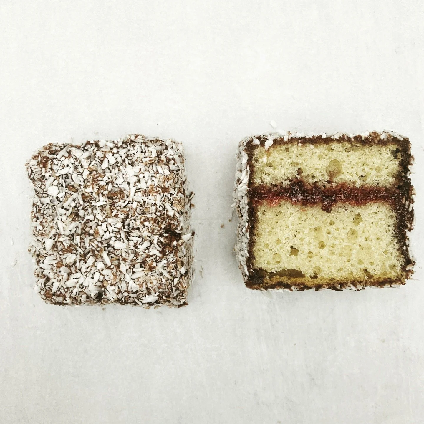 Cake of the day - Raspberry Lamington

An antipodean classic, with a layer of our in house made raspberry jam. We make our jam with double the fruit and half the sugar so the raspberry flavour really pops! 

So good they regularly feature at do's at 