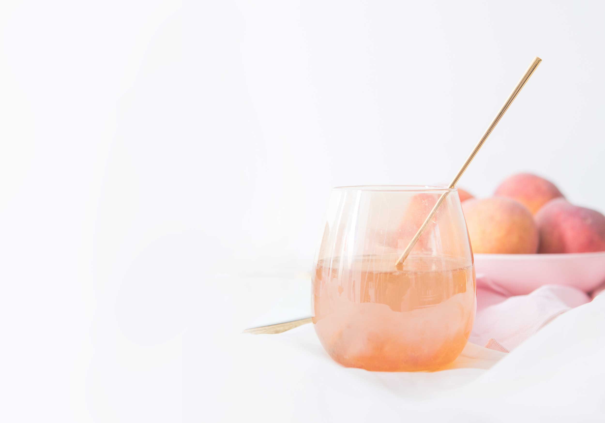 Nectarine and Thyme Jam Cocktail