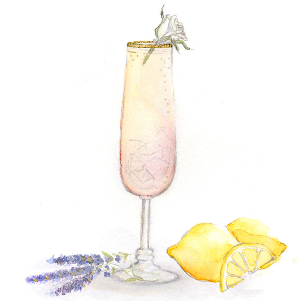 Lavender Lemonade Mimosa — Slow Dance Studio