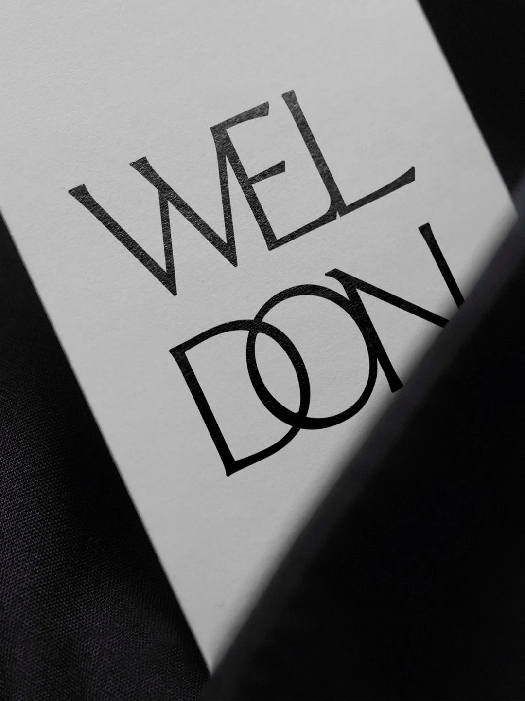 Little moment of appreciation for the brand identity we designed for @weldonstudio. 

Done during a design intensive, we focused on a minimal brand suite with custom type and carried that simplicity over to the clothing tag and hang tag design as wel