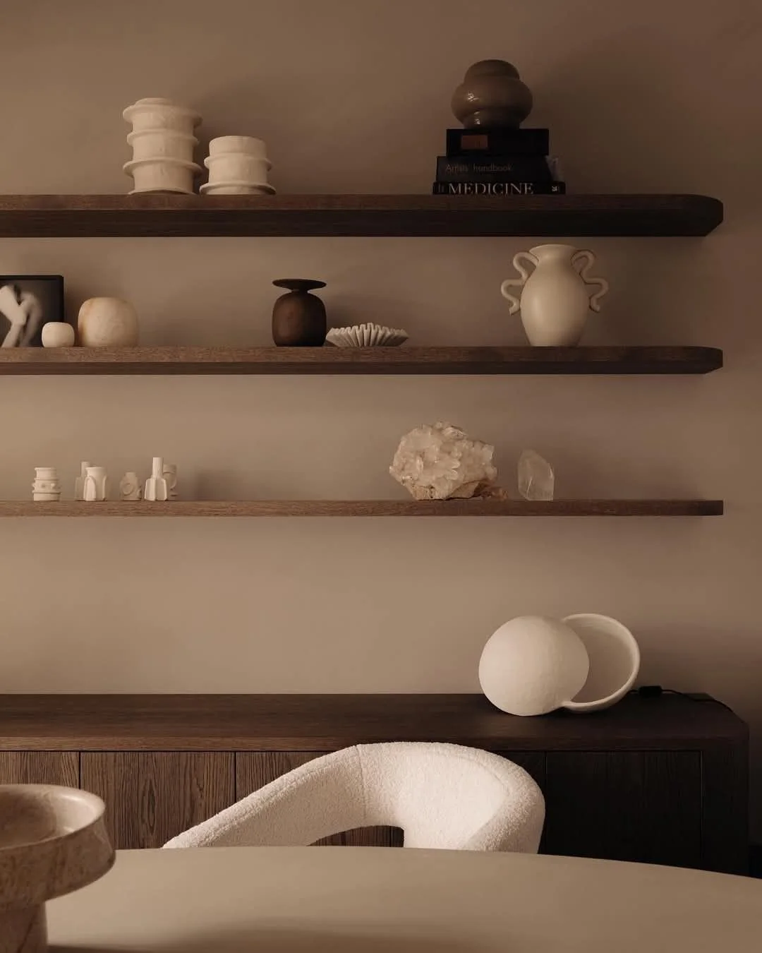 Dark Wood for Depth and Warmth