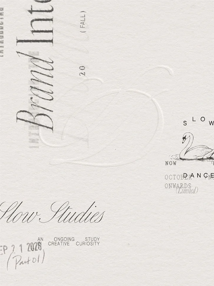 I&rsquo;ve never fully committed to a logo for my own brand. And I know how that sounds coming from a brand designer.

Your branding should always be evolving. There should be anchors, but how you interpret and bring them to life can vary.

For Slow 