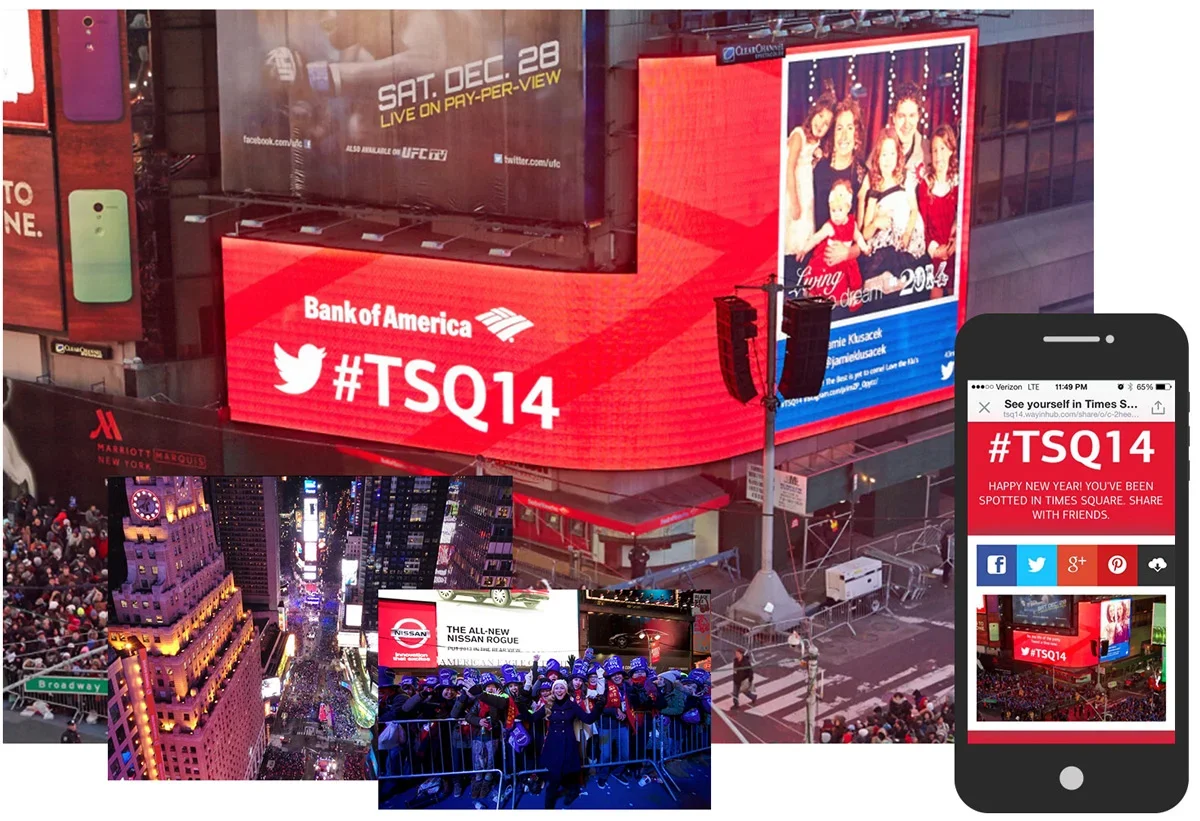 Bank of America — New Year’s Eve billboard experience