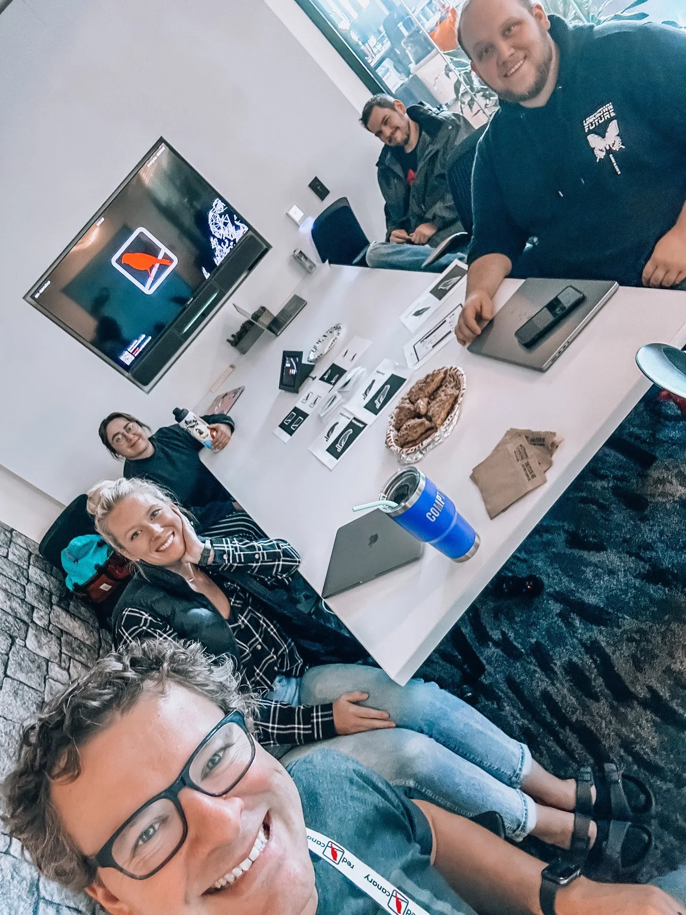Working through ideas with our in-house creative team, exploring what the next chapter of Red Canary could look like