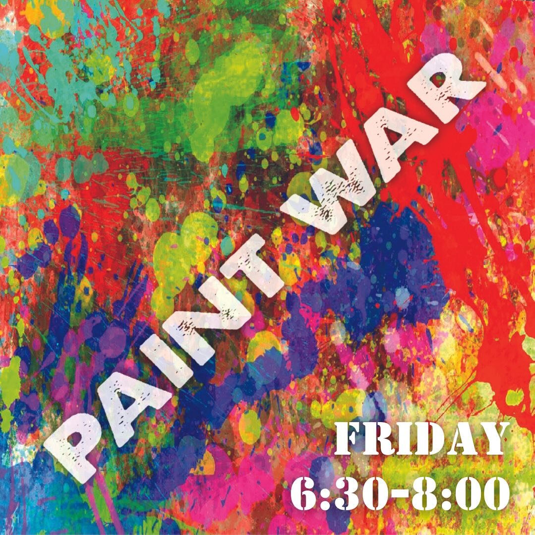 It&rsquo;s almost here!! Games, pizza, paint! Wear messy clothes. Starts in the student center at 6:30, ends at the ballfield at 8pm.