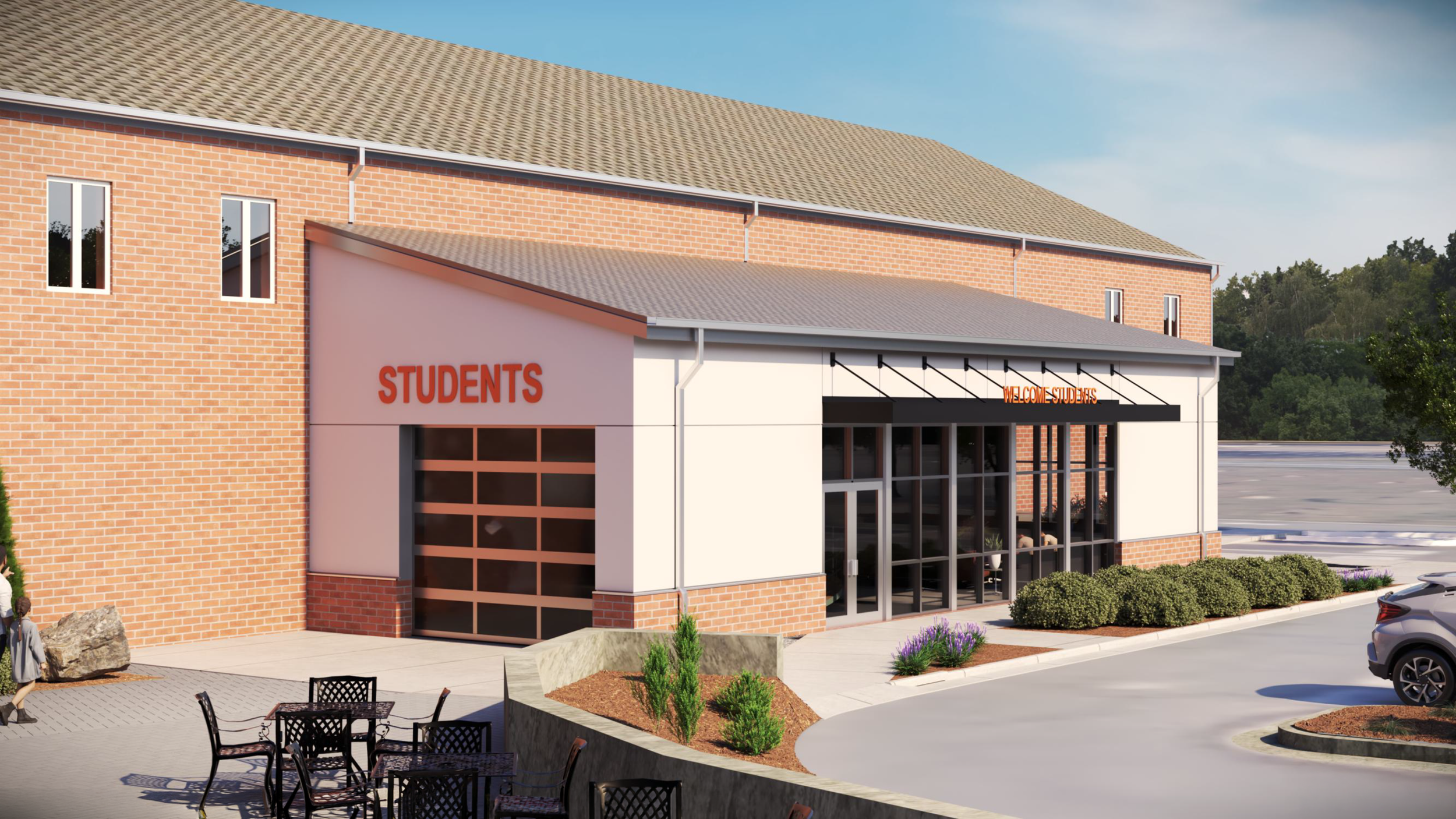 Student Center Entrance Exterior