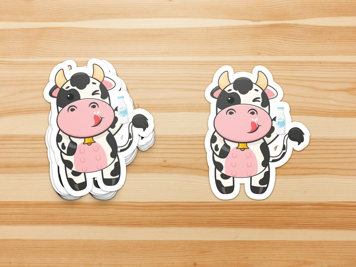 Cow Avocado Sticker for iOS & Android