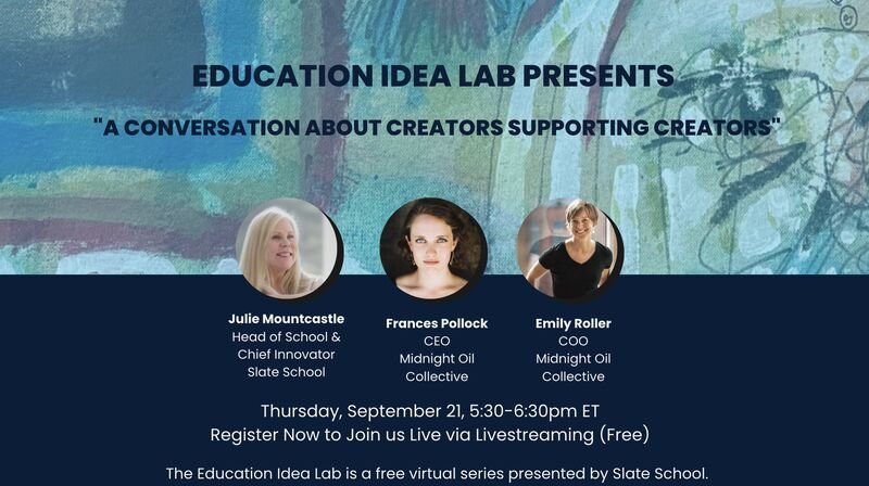 "A Conversation About Creators Supporting Creators" at Slate School