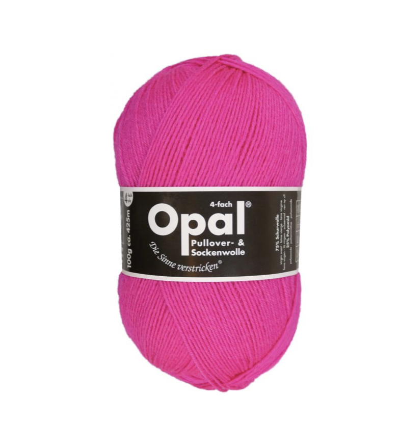 Opal Sock Wool.  Florescent Range.  Neon Pink. 2010