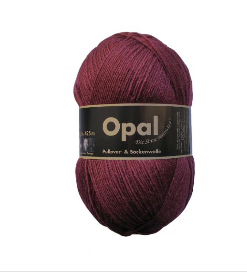 Opal Uni Solid Colour.  Burgundy 5196