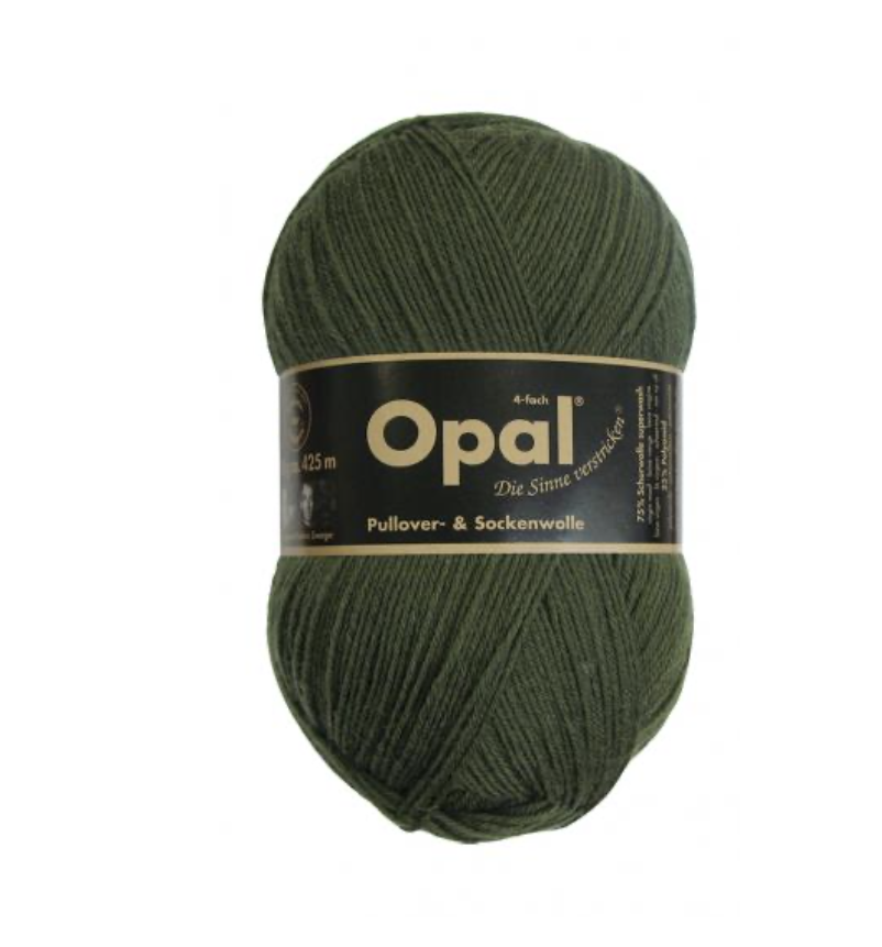 Opal 4 ply Sock Yarn. Olive Green 5184