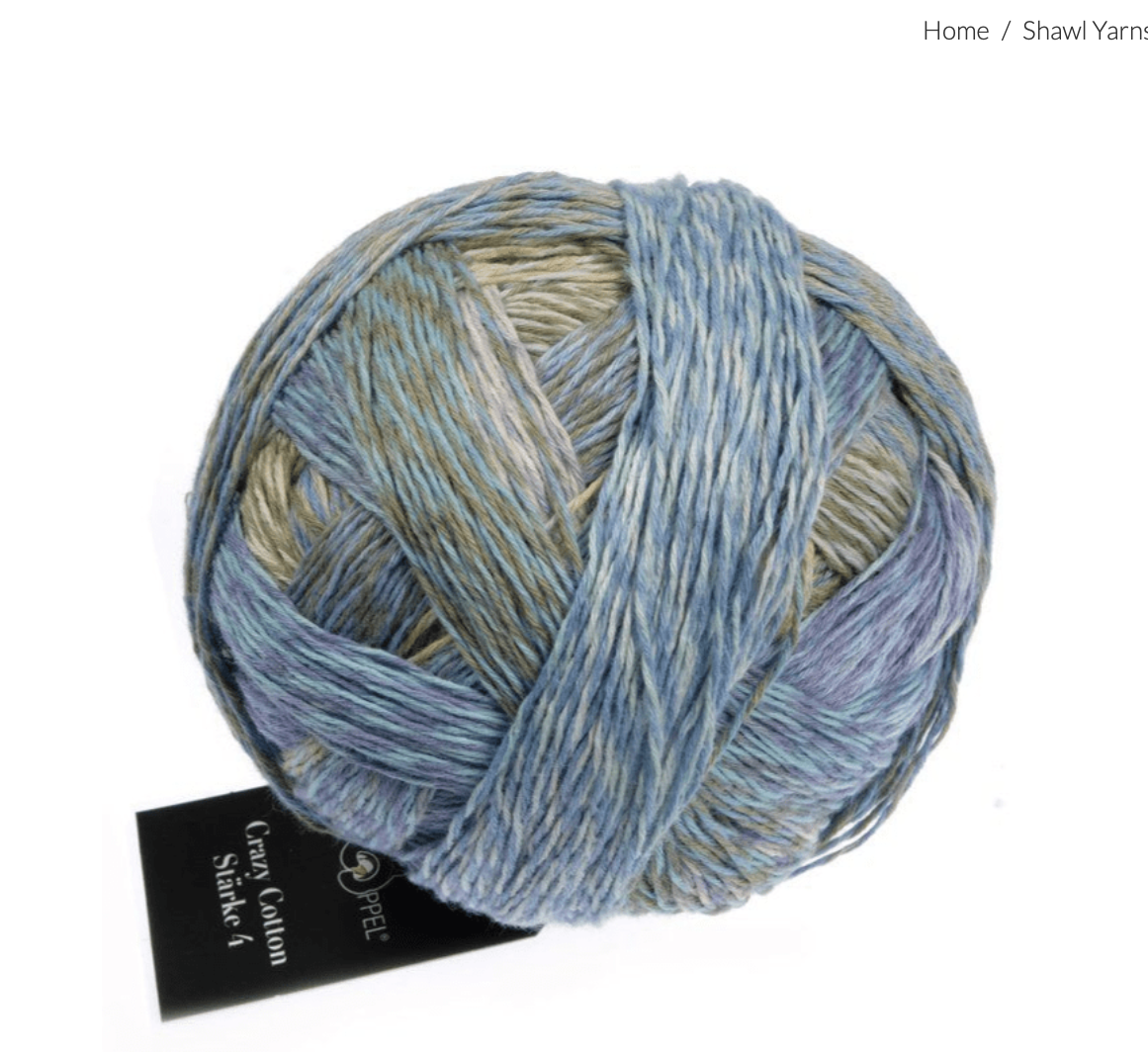 ZAUBERBALL CRAZY COTTON 4 PLY Calidris 2504
