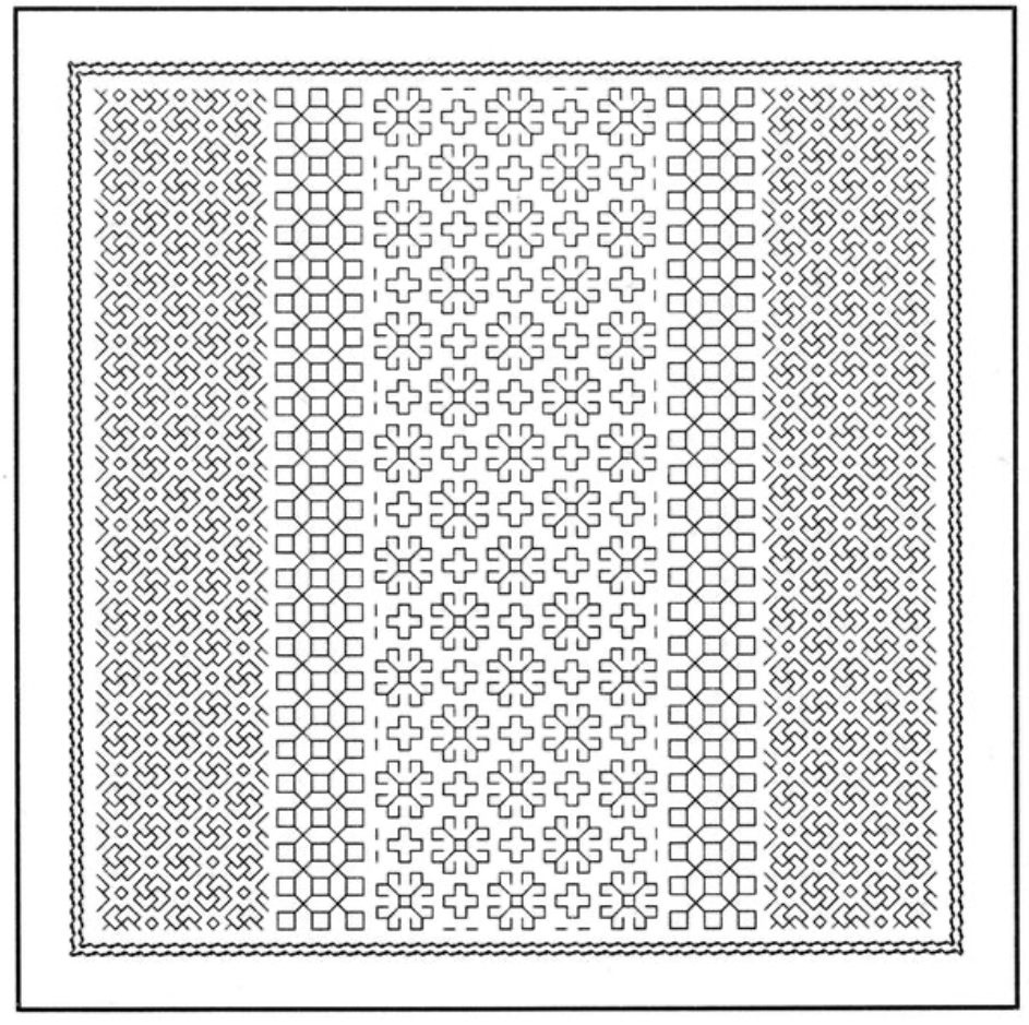 NEW! Daisy and Roses Hitomezashi Sampler