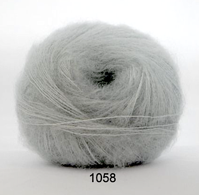 Hjertegarn Silk Kid Mohair - Light Grey - 1058