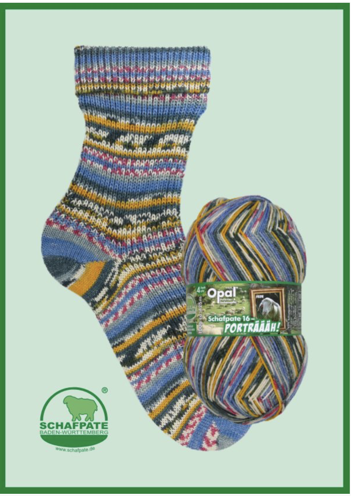 Opal Schafpate 16 Sock Yarn - Portrait - 11451