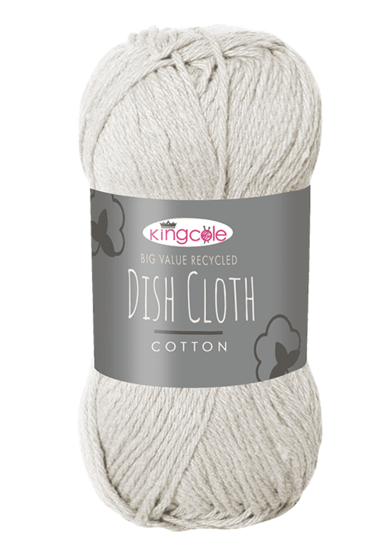 King Cole Recycled Dishcloth Cotton - Cream