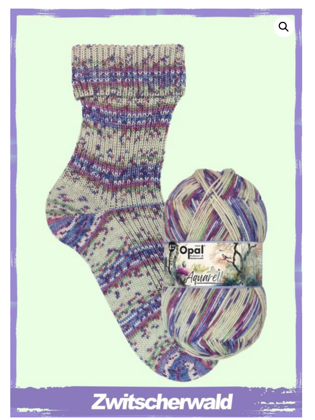 New * Opal Aquarell - Chirping Forest - 11533