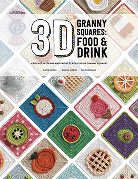 3 D Granny Squares: food and Drink.  Celine Semaan and Caitie Moore