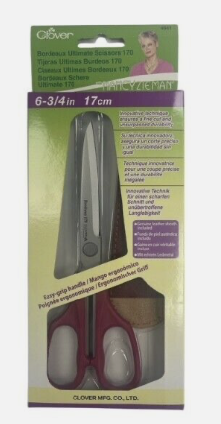 Clover Bordeaux Scissors 170