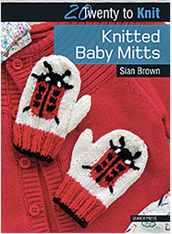 20 to Knit - Knitted Baby Mitts - Sian Brown