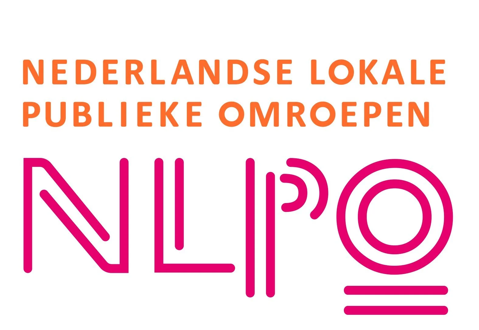 Tekst op afbeelding dat zegt: Nederlandse lokale publieke omroepen NLPO.