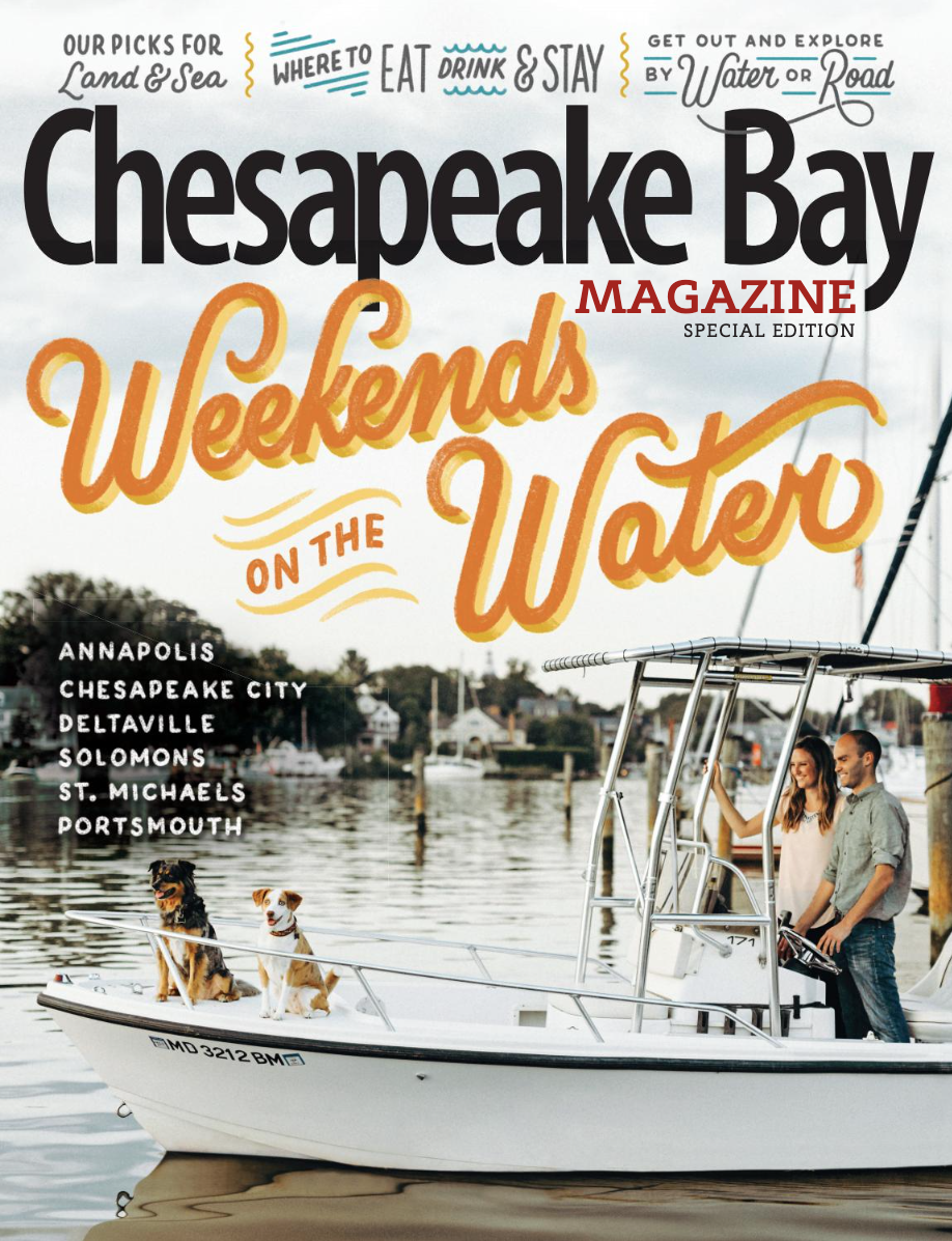 Chesapeake Bay Magazine Special Edition The Food Issue featuring Patrick Loughrey production manager art direction senior graphic designer