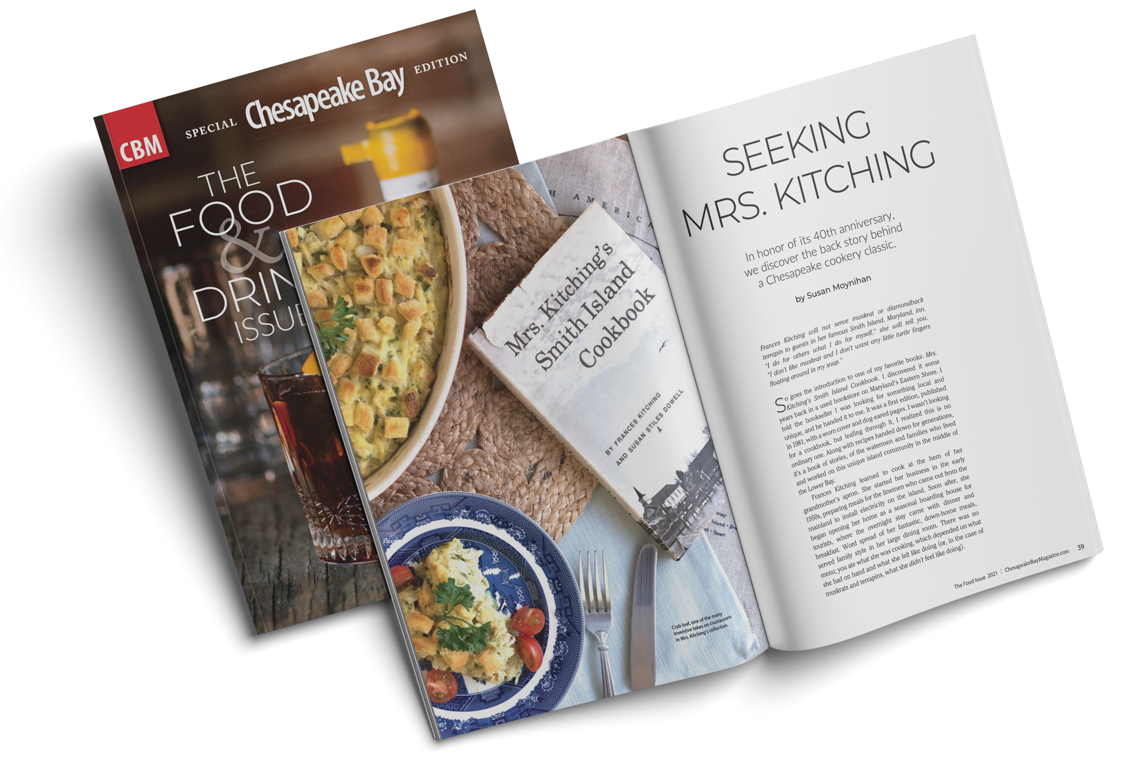 Chesapeake Bay Magazine Special Edition The Food and Drink Issue featuring Patrick Loughrey of Half Moon Drive