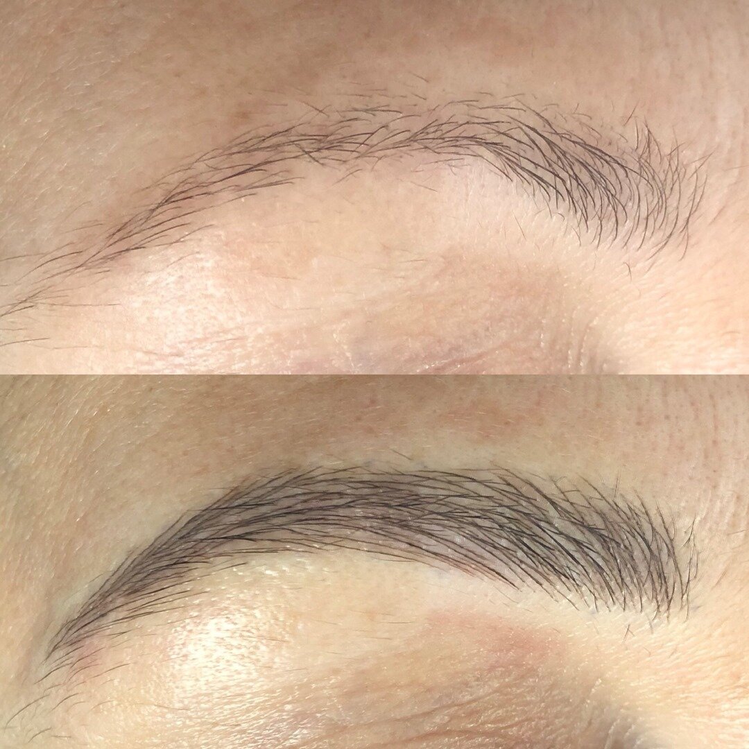 A lot of clients (before they were clients I should say!) have reached out to me over the years because they are worried their microblading will end up too dark. This right here, is one of the darkest pigments I own, tattooed with a 17 pin microbladi