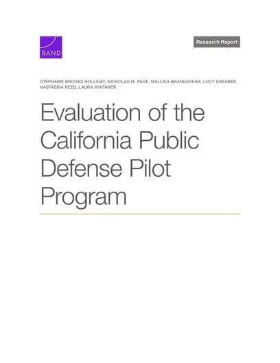 Evaluation of the California Public Defense Pilot Program