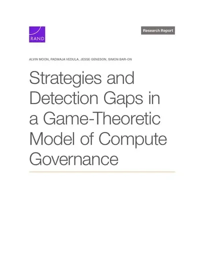Strategies and Detection Gaps in a Game-Theoretic Model of Compute Governance
