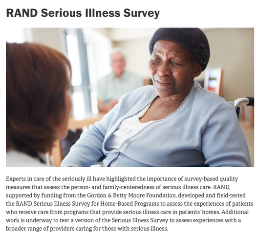 Serious Illness Survey for Community-Based Care