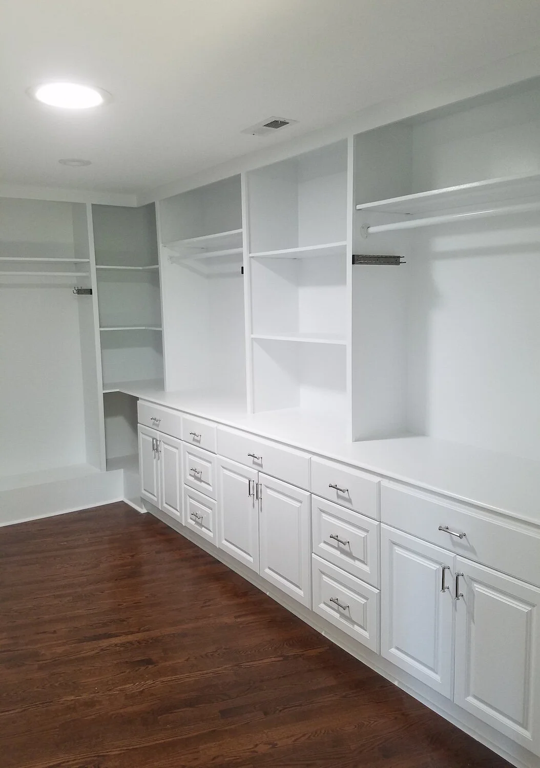 Custom Closet design & build for busy Blacksburg VA Family