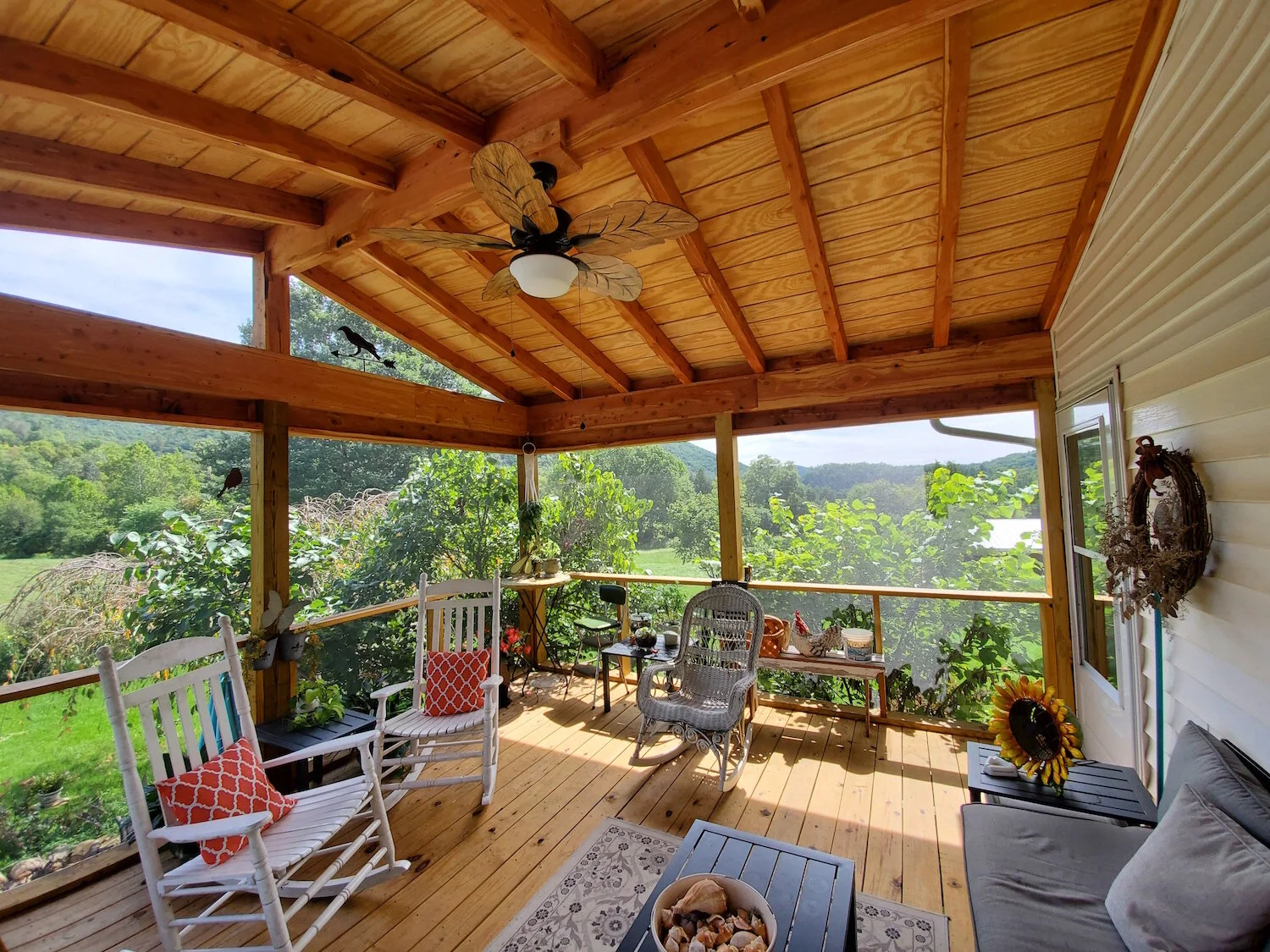 Screen Porch created by local design-build firm in Blacksburg, VA.
