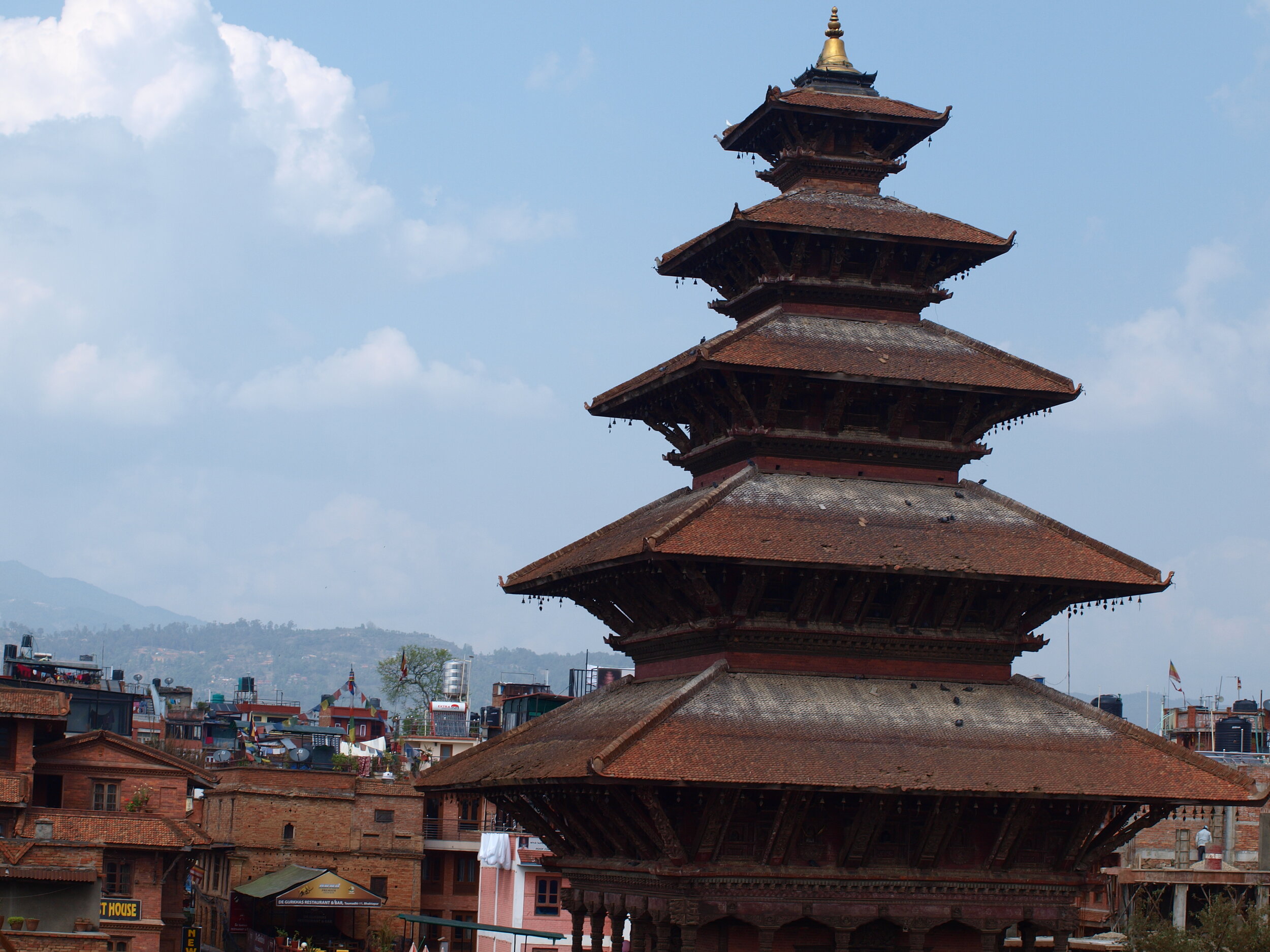 Pagoda-filled skies.