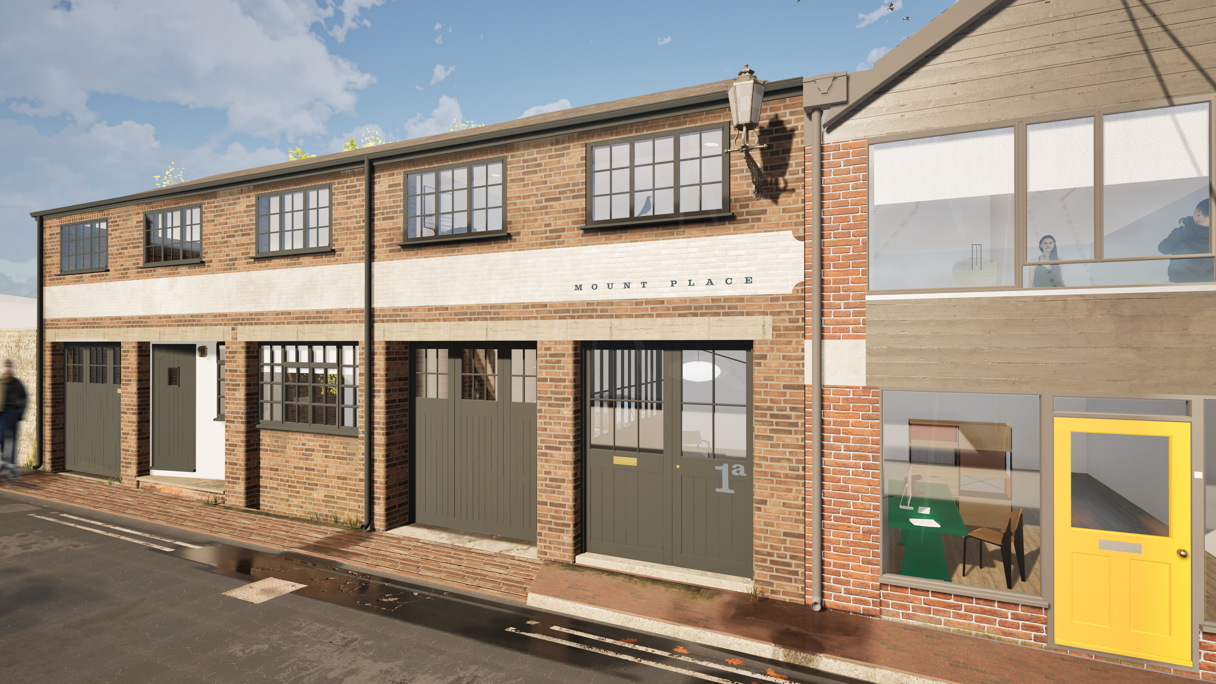 “Modern interior reconfiguration of No.1A Mount Place, Lewes, featuring open-plan ground floor space designed to enhance light and flow.”