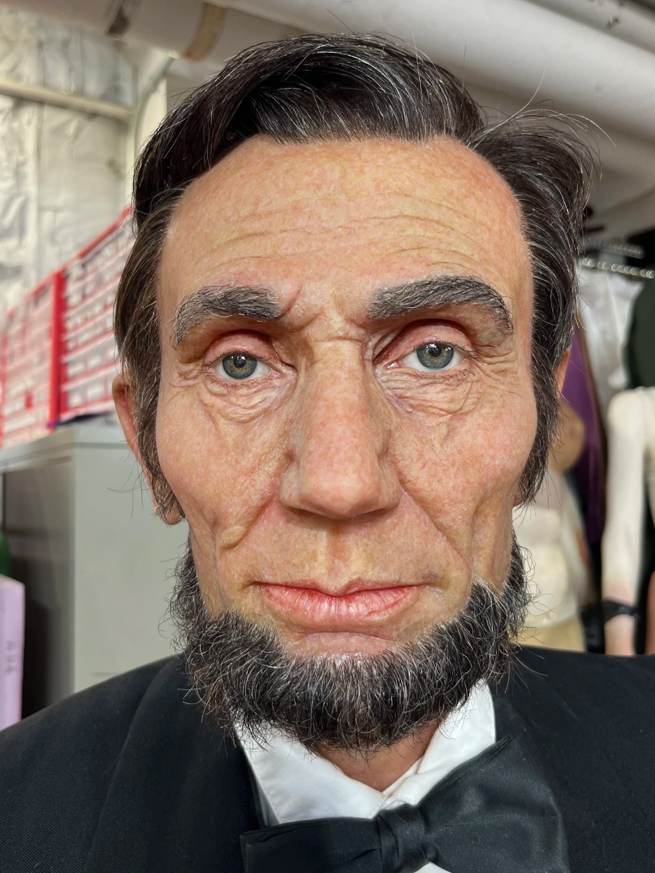 Abraham Lincoln face detail