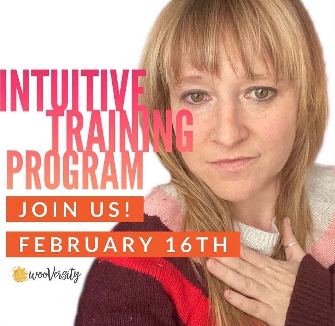 Repost from @wooversity
&bull;
Woohoo!! Another chance to join the #intuitive training program is just around the corner! Thursday, February 16th.  Link with more deets in bio ⬆️
.
.
#meditation #mindfulness #energyhealing #pastlifehealing #aura #cha