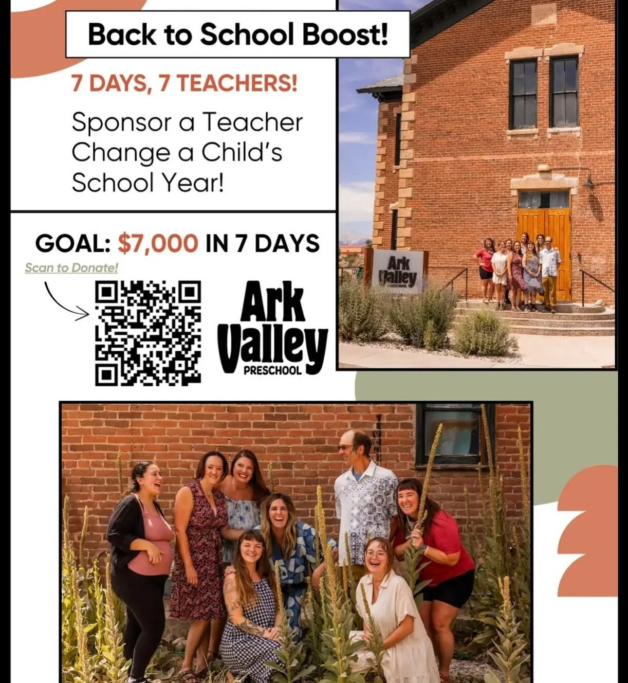 Can you help us reach our back to school goal? 

https://www.arkvalleypreschool.org/donation