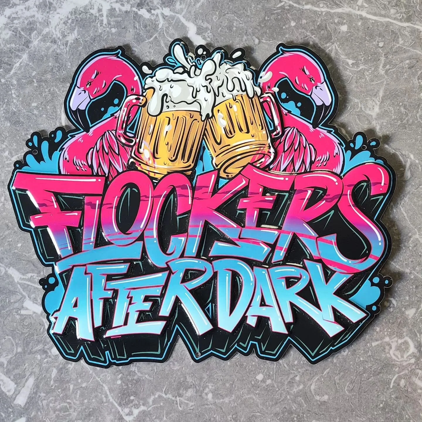 Flockers After Dark Metal Tin Tackers are now on the website.  Link in bio. 

#flockon #mingos #mingoflockers #bottleopener #breacher #edc #edcgear #flamingo #flamingos