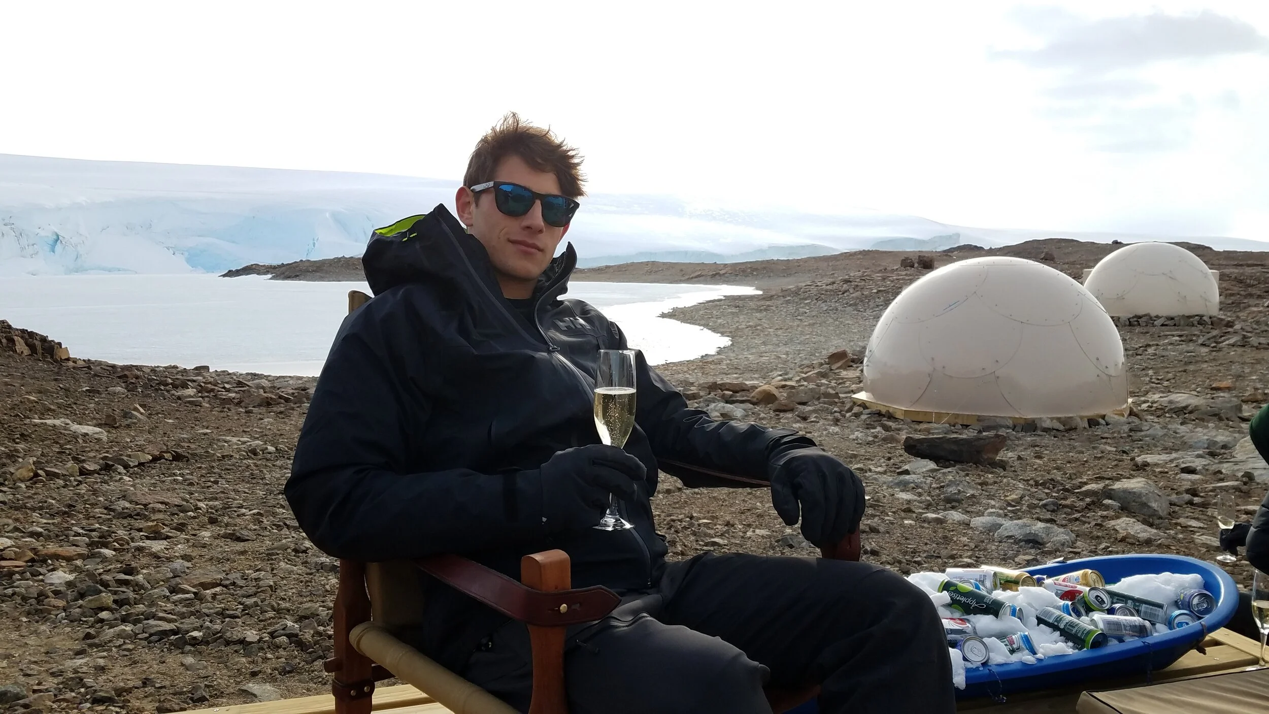 Founder Jack Litowitz in Antarctica (Dec. 31st 2018)