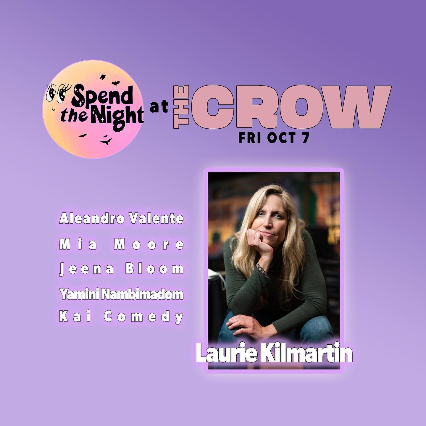 💕🔥TONIGHT🔥💕 please join us LIVE at the @crowcomedy it&rsquo;s gonna be an amazing show! 

🎃or livestream the show on our patreon!🎃 
.
.
.
.
.
.
#santamonicaevents #queercomedy #lacomedy