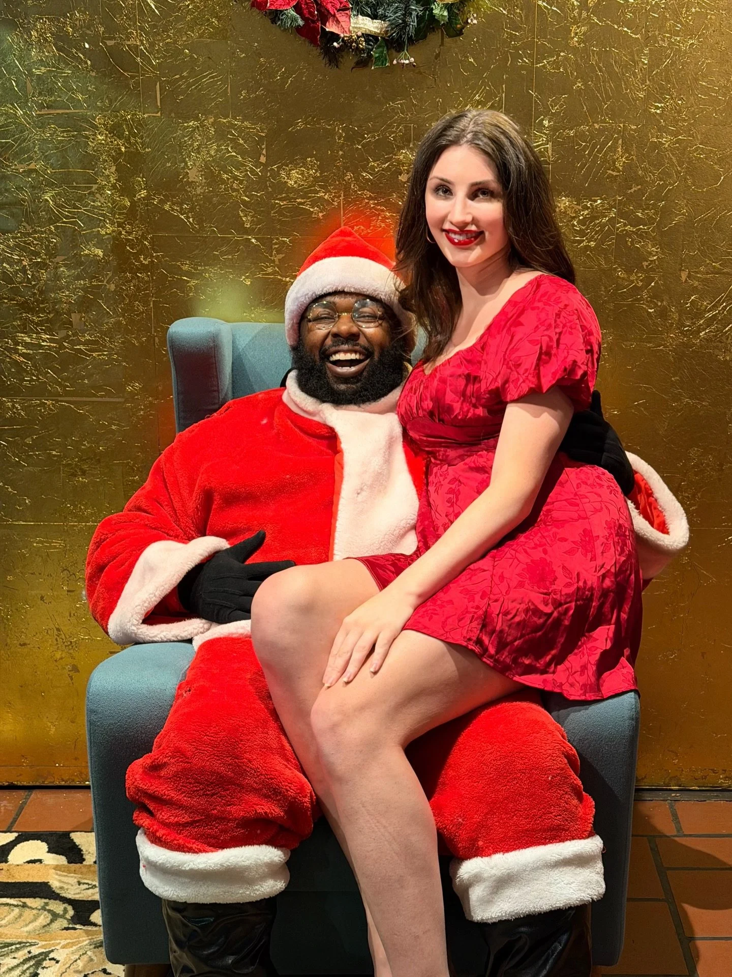 You will not believe who I met at the mall today

(He said I&rsquo;ve been really good this year)