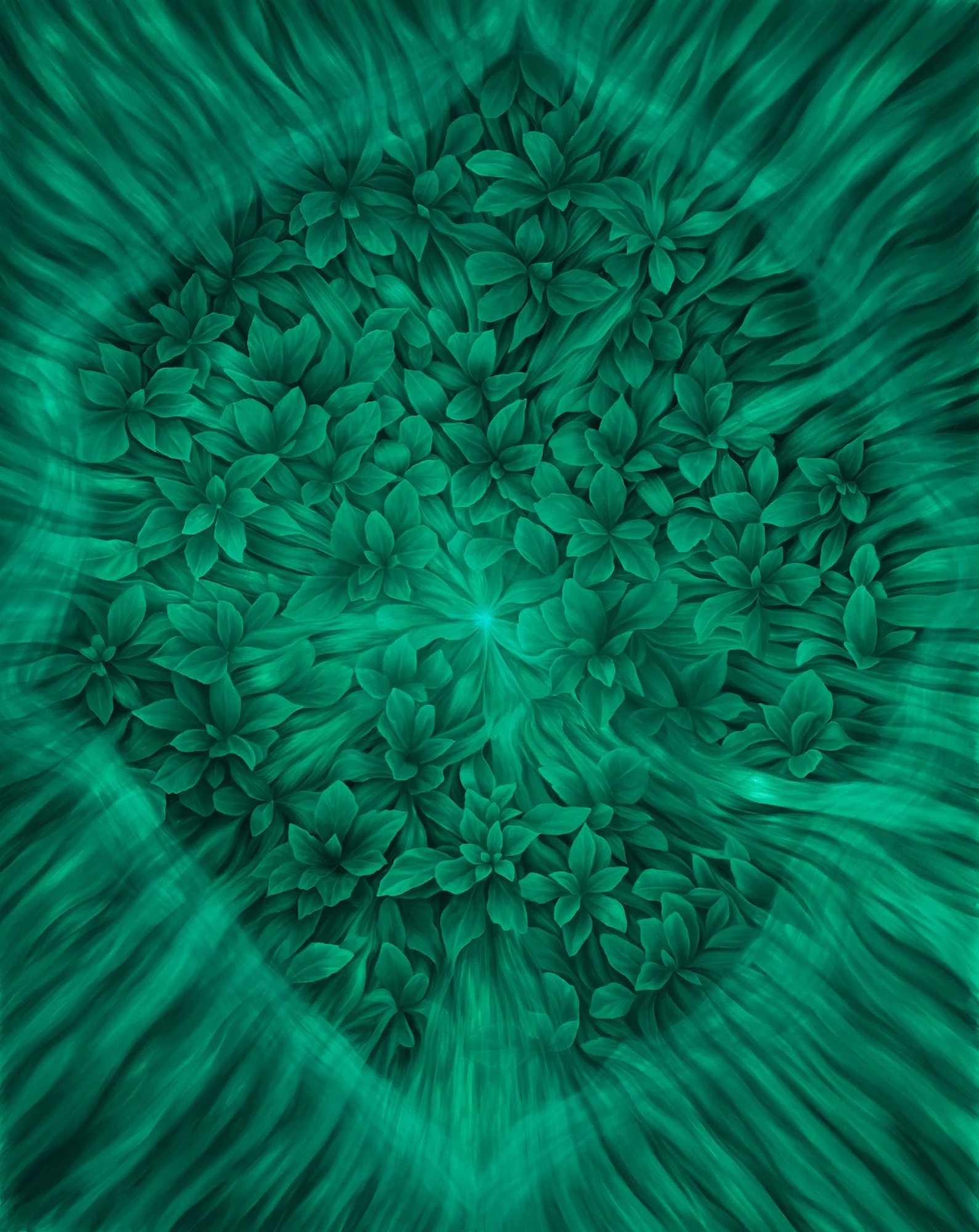 Genesis, oil on canvas, 82 x 63 inches, 2026