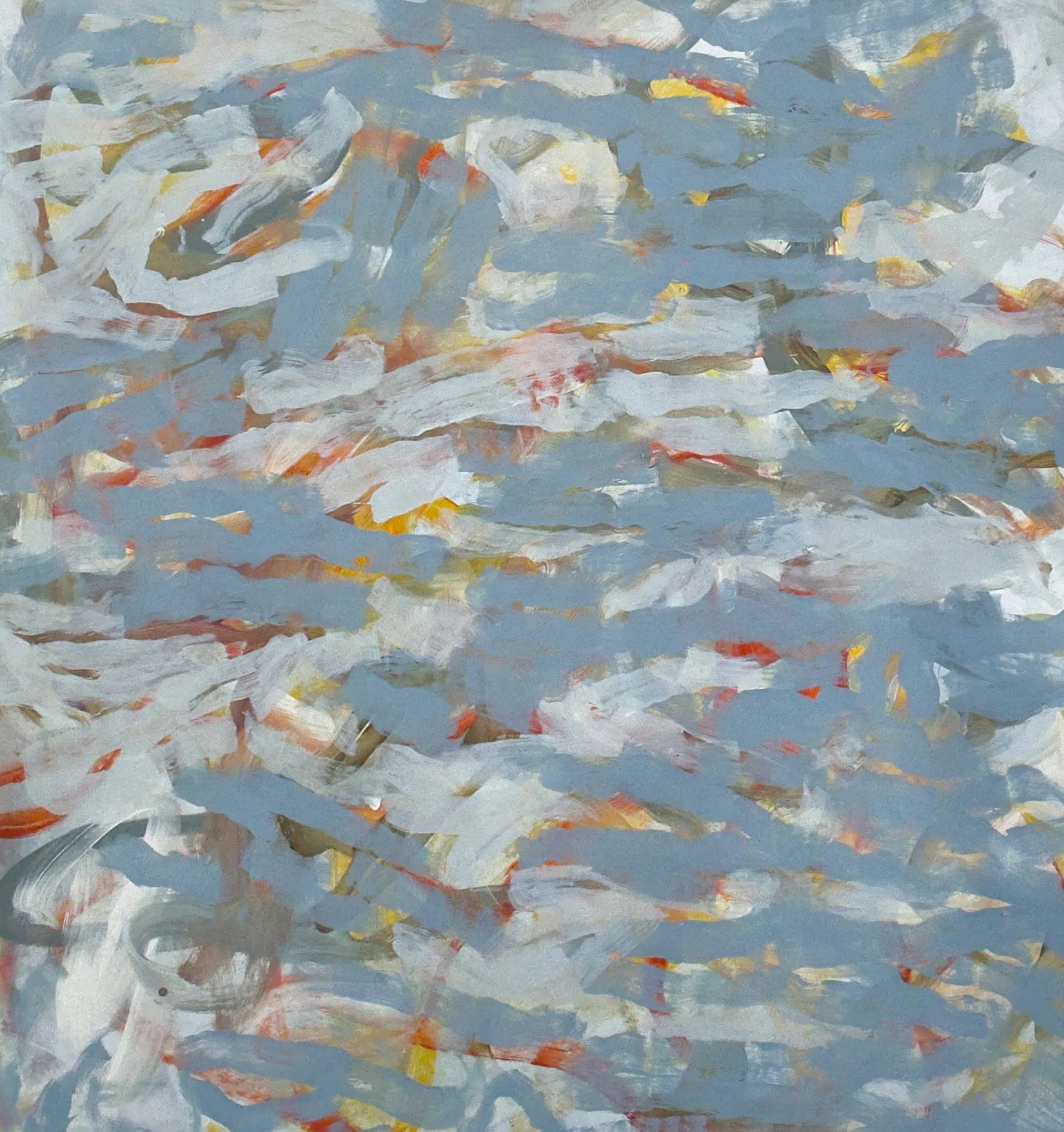 Thalassa IV. 135x125cm polymers on cavas. A$3700