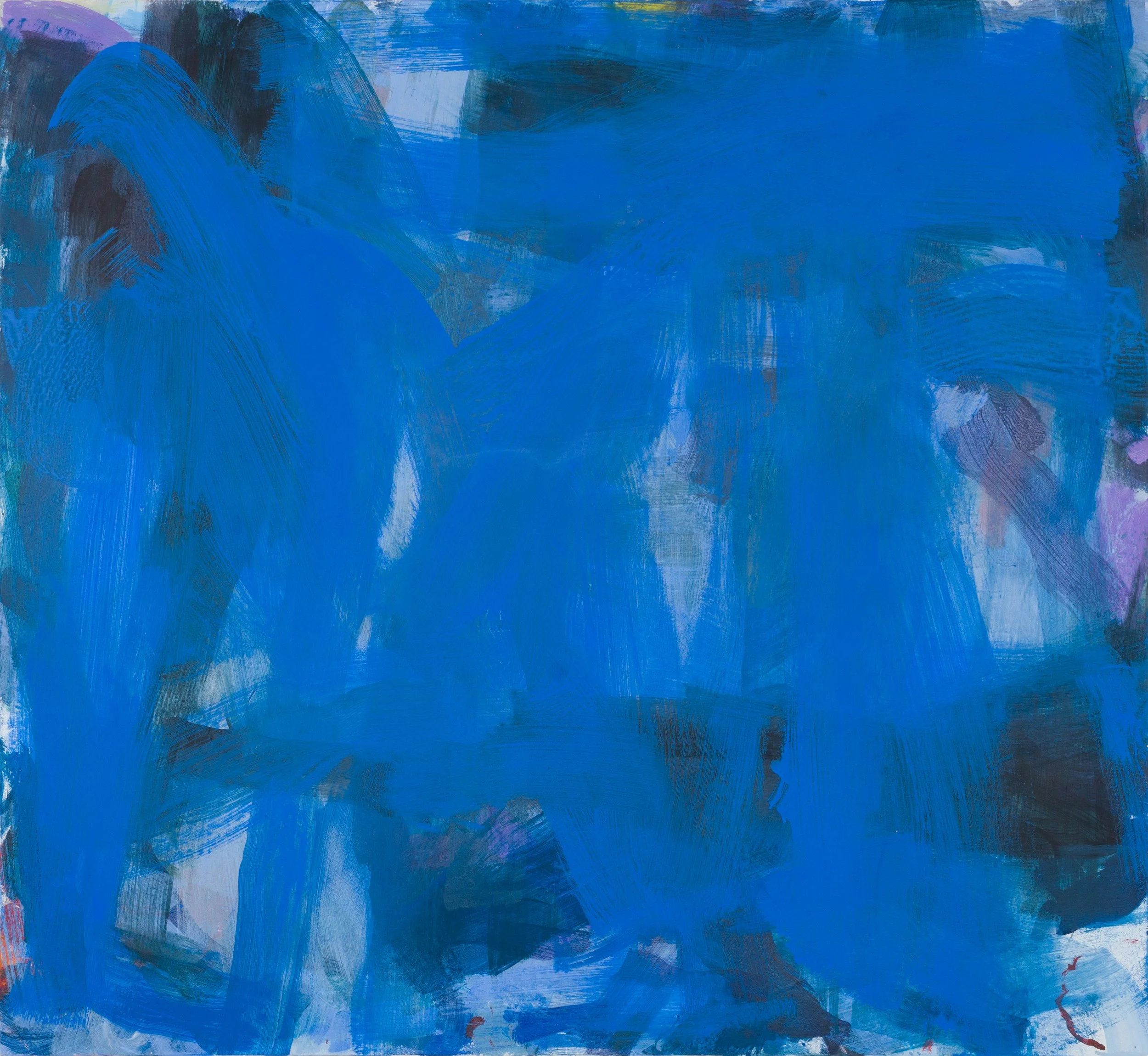 Daemmerung II.  122x112cm polymers on canvas. A$4000