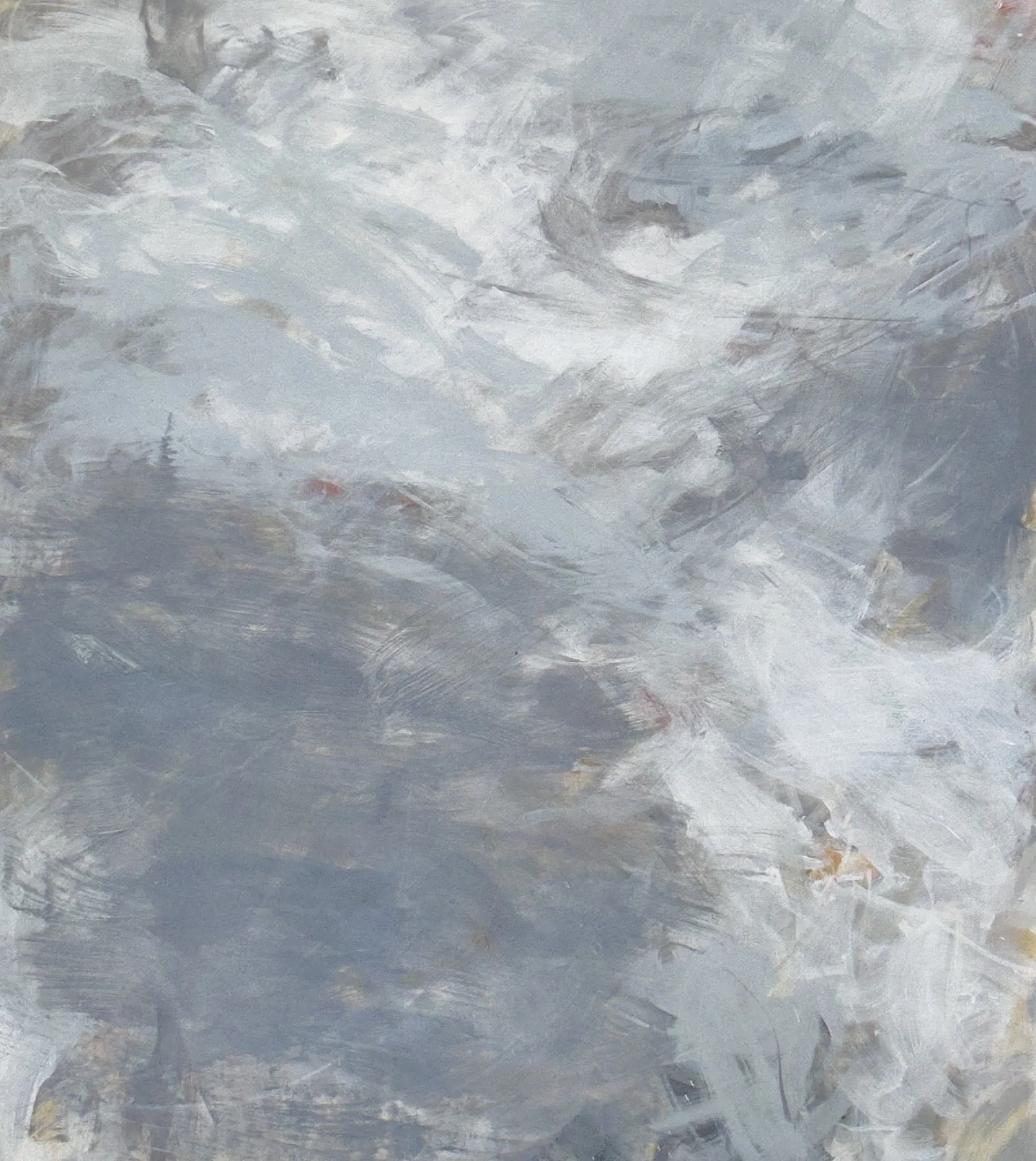 Thalasa V. 90x93cm polymers on canvas A$1500