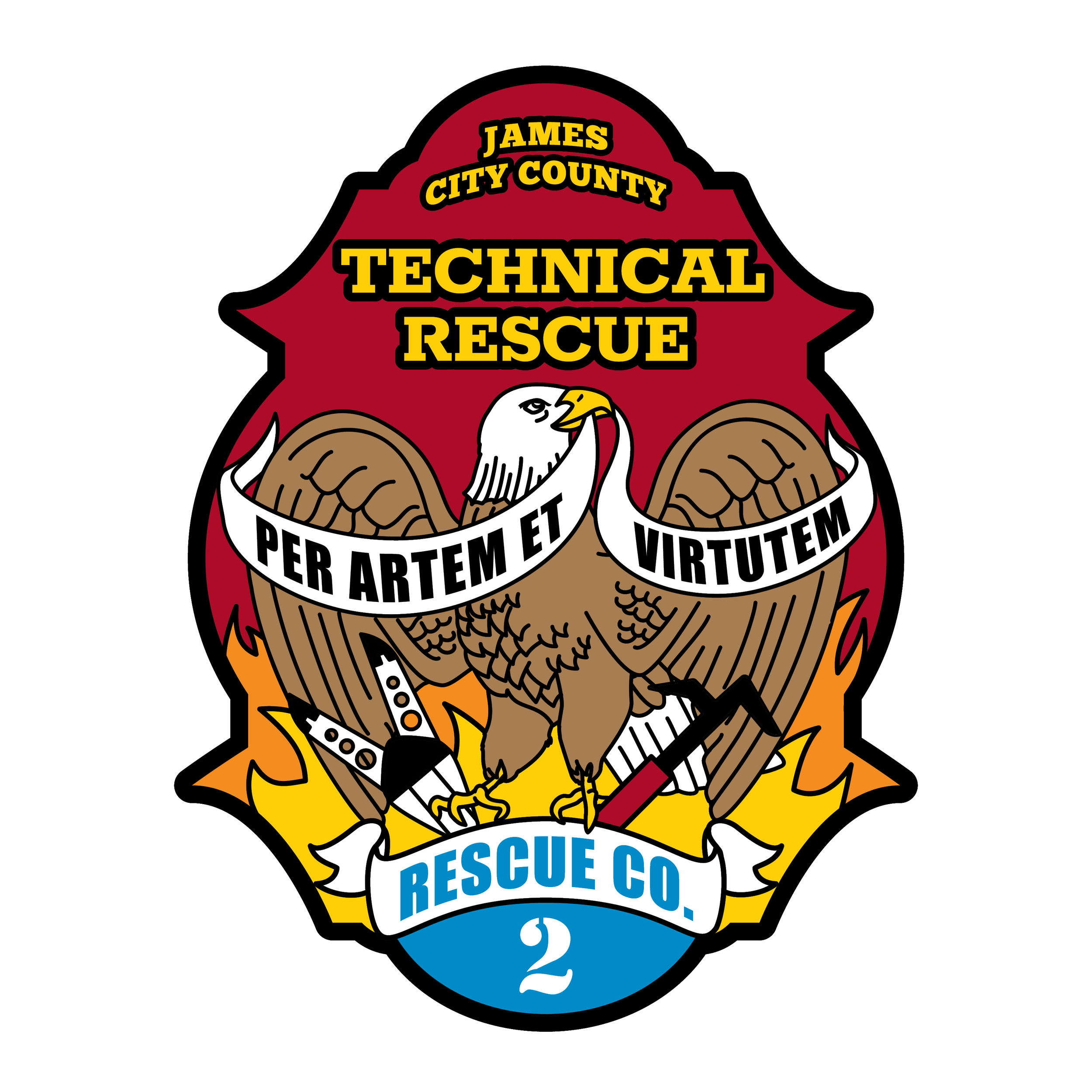 James City County Department decal graphic for firetruck
